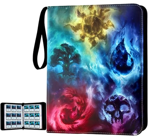 MTGPRO 9‑Pocket Card Binder Holds 720 Cards, Portable Trading Card Album