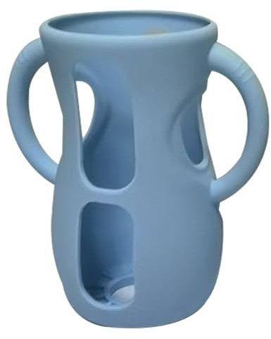 Housse en silicone - Housse élégante pour biberon en verre, Protection flexible | Protection antidérapante pour biberon, Équipement de sécurité coloré pour bébé, Coque pour biberon, Accessoire de puér
