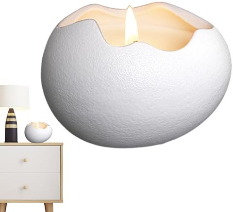 Candalos para la mesa, candelabros de luz de té | Candelador de huevo de Pascua | Cerámica en forma de huevo Cierras para decoraciones centros de mesa de cumpleaños Fiesta de Pascua para decoración de