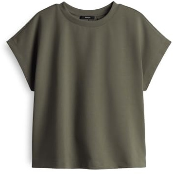 OPUS Damen Sweatshirt | GANNE Loose Sweatshirt aus Cotton Modalmix Olive Leaf, 40