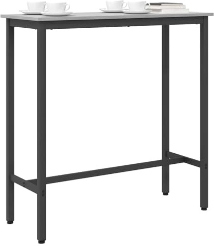vidaXL Tisch Graues Sonoma 100 x 40 x 100,5 cm, Höhenverstellbarer Tisch, rechteckig, modern fürs Büro, haltbares Holz, stabile Stahlbeine