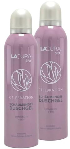 SPA CELEBRATION Gel douche moussant 200 ml - Fleur de lotus et riz - Lot de 2