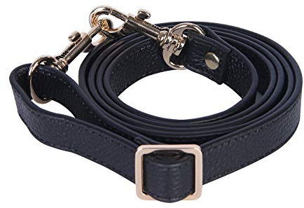 VanEnjoy Full Grain Leather Adjustable Crossbody Straps Replacement - 0.7” Wide, 25”-51” Long black Size: 0.7WX(25~51)L