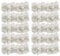 Schneespitze 2 PACK/288 Pcs Mini Artificial Paper Rose Buds Flowers Paper Flowers Decorations Artificial Roses,2cm DIY Craft for Wedding White