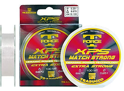 Trabucco Filo da Pesca Match Strong XPS T-Force 0.181 mm 5.10 kg 100 m in Fluoirine
