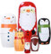 Artibetter 6 Stücke Matroschka Puppen Holz Schneemann Weihnachtsmann Figur Pinguin Matrjoschka Rentier Dekofigur Russische Holzfiguren Tischdeko für Kinder Weihnachten Mitgebsel Spielzeug