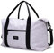 Jadyn Lola Reisetasche, Weekender/Overnight Duffel, Gym Tote Bag für Damen Herren, Meliert, grau, Einheitsgröße, Reisetasche
