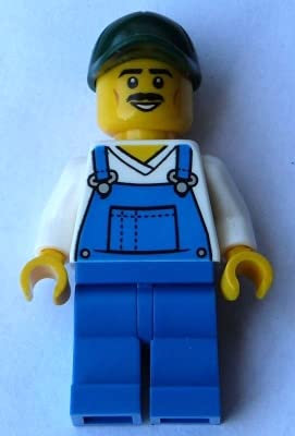 LEGO Stadt-Handwerker-Minifigur mit Beutel