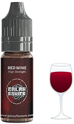 Red Wine Flavouring - High Strength Food Flavoring - 230+ Flavours -10ml Bottle.