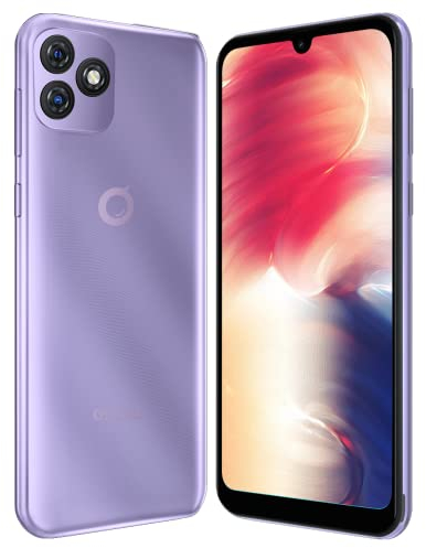 OSCAL C20 PRO Android 11 4G Smartphone Ohne Vertrag, Dual-SIM Handy, 6.08 HD+ Display, Unibody-Design, Quad-Core 2GB RAM+32GB ROM,2MP+8MP Dual Kamera,3380mAh Akku GPS Gesichts Entsperrung Lila