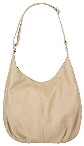 Cluty Shopper Echt Leder Damen Made in Italy, Handtasche mit Smartphonefach, Umhängetasche verstellbar, Damentasche leicht, Schultertasche