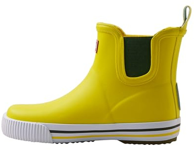 Reima - Ankles Regenstiefel für Kinder - Gummistiefel für Jungen und Mädchen, flexible Laufsohle, reflektierende Details, herausnehmbare Einlegesohlen - Yellow, 23