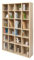 Iris Ohyama, Bücherregal, Aufbewahrungsmöbel, 24 Einlegeböden, Fest & stabil, Vertikale oder horizontale Anordnung, Büro, Wohnzimmer, Schlafzimmer - Book Shelf BKS-1812 - Hellbraun