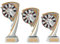 Dart Pokal Pokalset CROZON Trophäe mit Gravur (M - 17 cm)