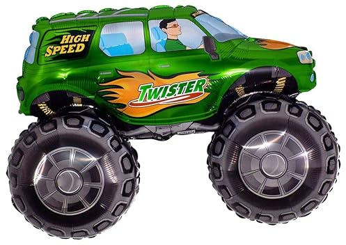 Ballonim® Monstertruck grün ca. 80cm Luftballons Folienballon Party DekorationGeburtstag