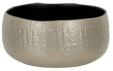 Paris Prix Cache-Pot en Céramique Yuella 33cm Gris Clair