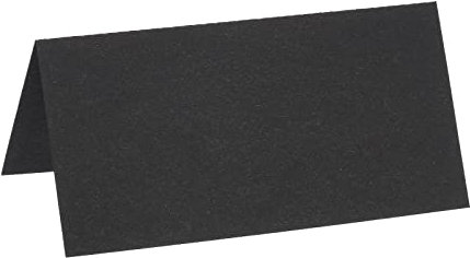 PATIKIL Table Name Place Cards,50Pcs 3.9 x 3.9inch Favor Decor Foldable Blank Card for Wedding Party Seating Place Cards Black