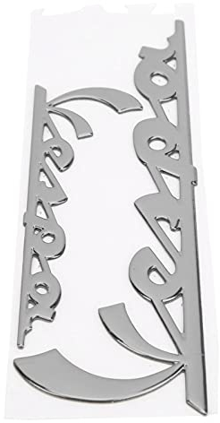 schriftzug selbstklebend original Motorrad-Aufkleber 3d, Emblem-Aufkleber, 3-dimensionaler Aufkleber, Ersatz für GTS300 LX125 LX150 IE Sprint Primavera 300 LX LXV Super (Silber)