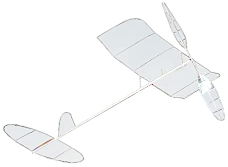 Harilla Airplane Model Toy Rubber Band Powered Airplane Hands on Ability Lightweight Portable Glider Planes Glider flying Airplane for Birthday Garden
