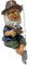 Kuuleyn 1Pcs Garden Statues Outdoor, Gnome,Fisherman ornament, Bright Colors Lifelike Details Durable Resin Widely Used Fisherman Statue for Garden Home Backyard Bookshelves Mantels TV Cabinets