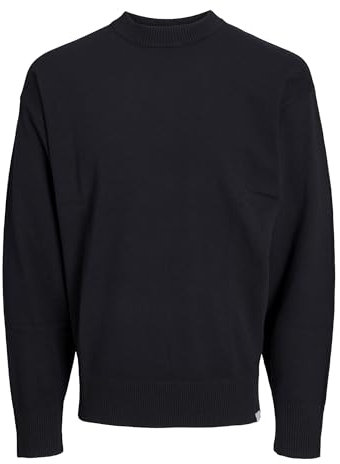 JACK & JONES Herren Jcocollective Knit Crew Neck Strickpullover, Schwarz, XL