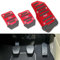COAECJ Auto Pedale für Opel Adam, Edelstahl Anti-rutsch Bremse Kupplungen Gaspedal Fußstütze Pedals, Interieur Zubehör, Manual Transmission- Red
