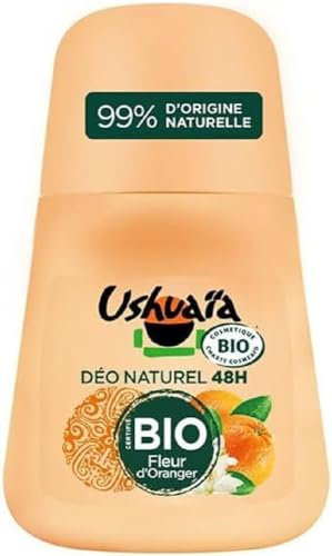 Ushuaia Déodorant Bille Certifié Bio 48h Fleur d'Oranger, 50 ml