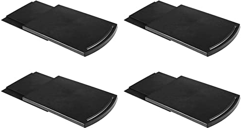 KLKNE 4 x Kitchen Sink Sliding Coffee Tray Mats Under Cabinet Coffee Machine Grill - Sliding Mobile Locker with Smooth Rolling Base