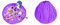 3BPRO Toy Storage Bag,Children Play Mat,Large Tidy Bag, Foldable baby Kids Rug, Portable Child Toys Organizer, Drawstring Bag 60 inch (Purple)