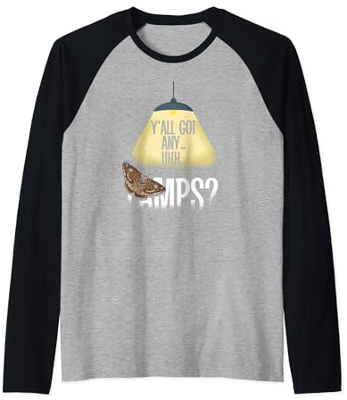 Lustige Y'all Habe irgendwelche Uhh Lampen | Humor Motte Meme Raglan