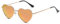 JCTAIFOO Polarisierte Herz Sonnenbrille für Damen Vintage Mode Liebe Form Gold Metallrahmen Nette Party Festival Brille Gold/Rot reflektierend