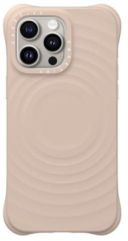 CASETiFY Ripple Silicone Case for iPhone 15 Pro Max [Magsafe Compatible / 6.6 ft. 2X Military Grade Drop Protection] Soft-Touch, Secure Grip - Oat