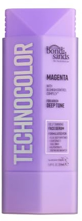 Bondi Sands Technocolor Face Serum Magenta – Selbstbräuner Gesicht, 50 ml | Gesichtsbräunungs- und Bräunungsserum, anpassbarer Glanz, Vitamin C, allmähliche Gesichtsfarbe