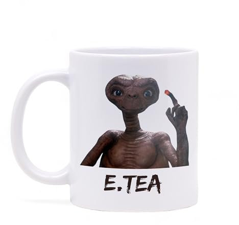 E.T Mug - Novelty Mug - Funny Mug- Perfect for Movie Buffs and Tea Lovers - Rude Mug For Adults - Novelty Birthday Gift For Men and Women 11oz Mug