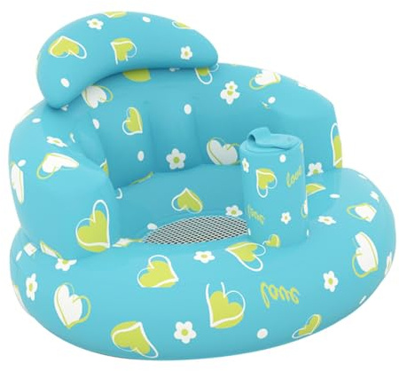 Aufblasbarer Sitz, aufblasbarer Kinderstuhl,Aufblasbares Babysofa zum | Aufblasen - Bodensitze für kleine Kinder, integrierte Luftpumpe, Stützsitz für Kleinkinder zur Förderung des Sitzens