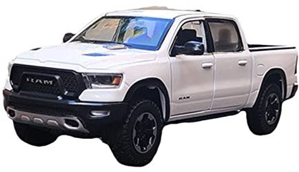 EMRGAZQD Motorfahrzeuge Replika Auto 1:24 for Dodge RAM 1500 Pickup Legierung Automodell Druckguss Simulation Metallauto Spielzeug Sammlung Geschenk Originalgetreue Nachbildung(White)