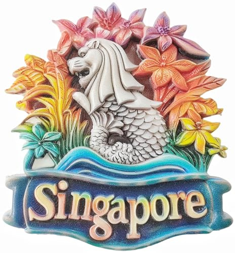 Singapur Kühlschrankmagnet, Tourismus-Souvenir, 3D-Kühlschrankdekoration, Basteln