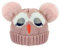 YMIFEEY Wintermütze Kinder Mütze Mädchen Jungen, Eule Kindermütze Winter Strickmütze mit mit Bommel, Winter Warme Beanie Hut Babymütze Bommelmütze für Kinder 3-8 Jahre (Rosa)