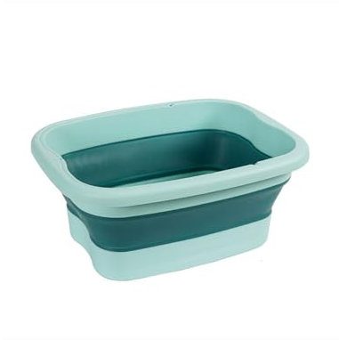 Wzxhew # Pool Foot Bath Tray For Swimming Pool Pool Foot Wash Tray With Foot SPA Massager Portable Foot Rinse Tub For Pool Entry Above Ground Pool Accessories (Green, One Size)