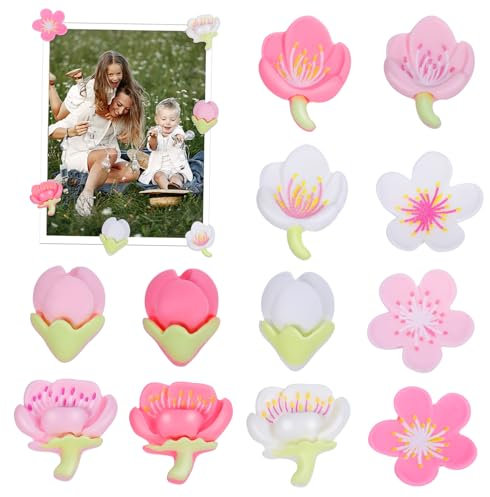 Zerodeko 12 Pcs Fridge Magnet Magnets Household Refrigerator Magnet Fridge Supply White Board Magnet Fridge Decoration Kawaii Decor Lovely Fridge Magnet Synthetic Resin