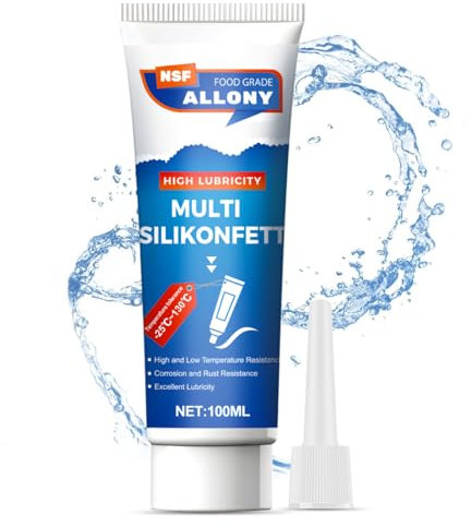ALLONY Graisse Alimentaire Machine a Cafe, Graisse Alimentaire, Graisse Silicone, Convient pour la Graisse à Usage Général pour Machines à Café, Joints, Joints Toriques, etc, 100ml