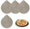 Microwave Plate Warmers, 4 PCS Non-Slip Plate Warmer, Heat Resistant Serving Mats Silicone Food Warmers for Keeping Food Warm Ideal Oven Hot Pan Dinner Cooking