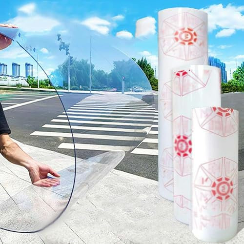 GZYHDC Clear Acrylic Plastic Sheet Polycarbonate Roofing Sheet,Clear Pergola Roofs Canopy Cover,Outdoor Garden,Carports,Canopies,Greenhouse PC Endurance Panels,Easy to Cut & Bend (4 x 16.4ft)