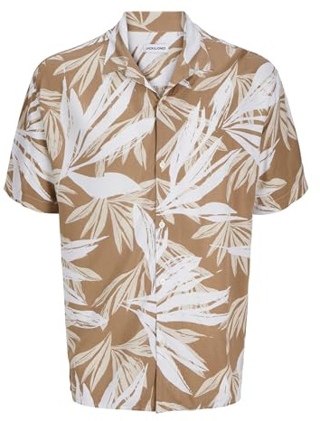 Jjejeff Tropical AOP Resort Shirt Sn Pls - Plus Size