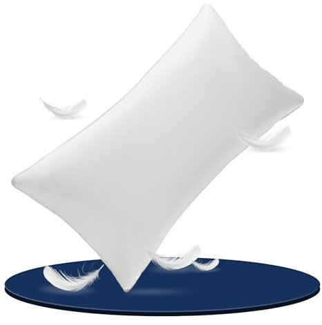 AiAngu Daunenkissen Flauschig 40x80 1er - Bettkissen Perfekt für Allergiker und Kinder