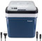 BEPER P102CON300 Réfrigérateur électrique portable, 24 litres, refroidissement et chauffage, prise allume-cigare 12 V et prise murale, mini réfrigérateur, blanc/rouge, 40,2 x 30,6 x 46 cm