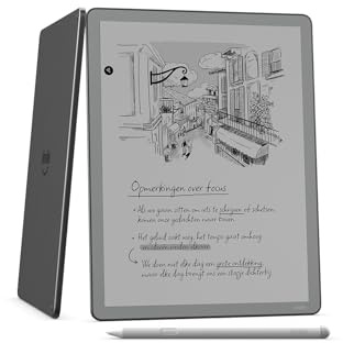 Amazon Kindle Scribe sin luz frontal (última generación): más fino, ligero y rápido, con pantalla similar al papel de 11; escribe en cuadernos, documentos y libros (16 GB)
