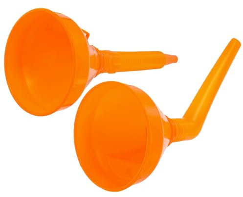 Healifty 2 pièces Funnel de Remplissage de Carburant Entonnoir pour Auto et Outil Pratique et Durable pour Essence et Huile pour Voyage et Urgences