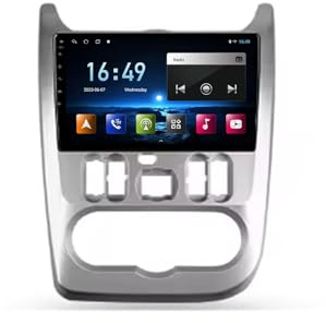 Car Radio Stereo Gps Navigator for Renault Dacia Duster 2009-2017 Bluetooth Wifi 4G Dab+ Tpms Mirror Link, Bluetooth Handsfree/Phone Mirroring, Hd, 8 Core 4G+64G