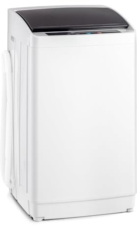 LEADZM Mini Machine à Laver Lave Linge 5KG, Puissance de 400W | Lave linge top avec Panneau de Commande Multifonction, avec Pompe de Drainage